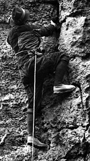 Kletterei am Hickelkopf  Foto: Walter Hahn 1924